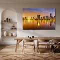 Obraz na płótnie - miasto, woda, budynki