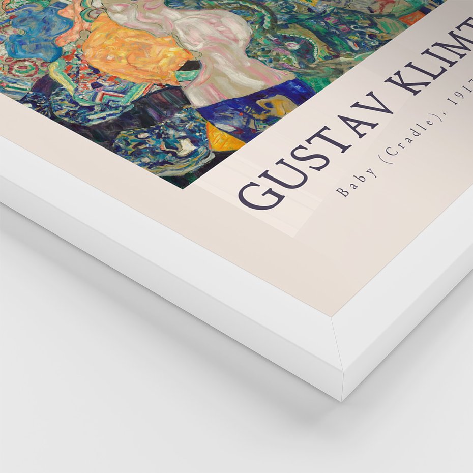 Zestaw obrazy w ramie, plakaty - Gustav Klimt, obraz, sztuka - rama biała