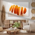 Obraz na płótnie - pomarańcza, plasterki, owoce