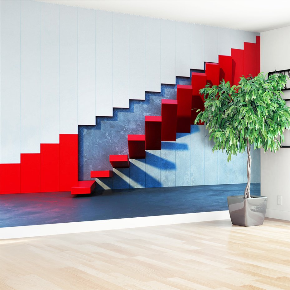 Fototapeta - schody, wzrost, abstrakcja