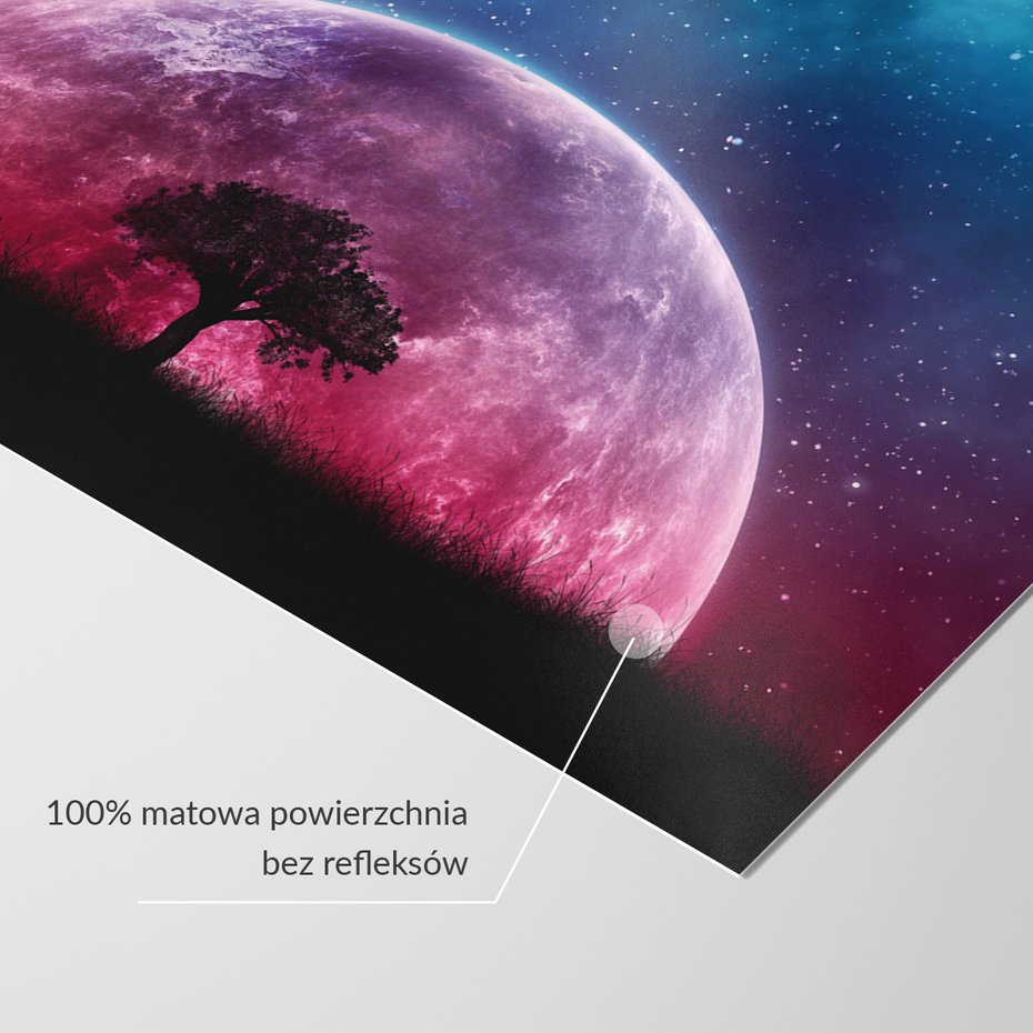 Fototapeta - kosmos, planeta, drzewo