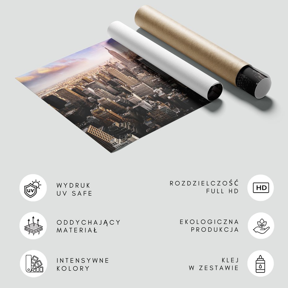 Fototapeta - miasto, drapacze chmur, panorama