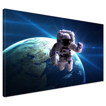 Obraz na płótnie - kosmos, astronauta, planeta