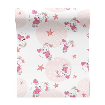 Tapeta - dziecięca, królik, gwiazda,