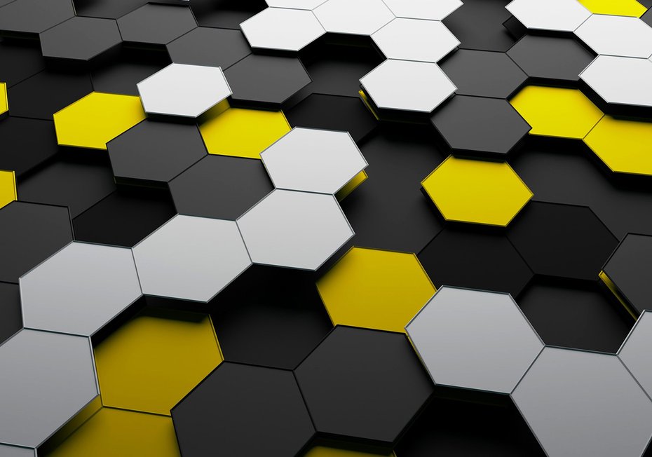 Fototapeta - heksagony, wzór, abstrakcja
