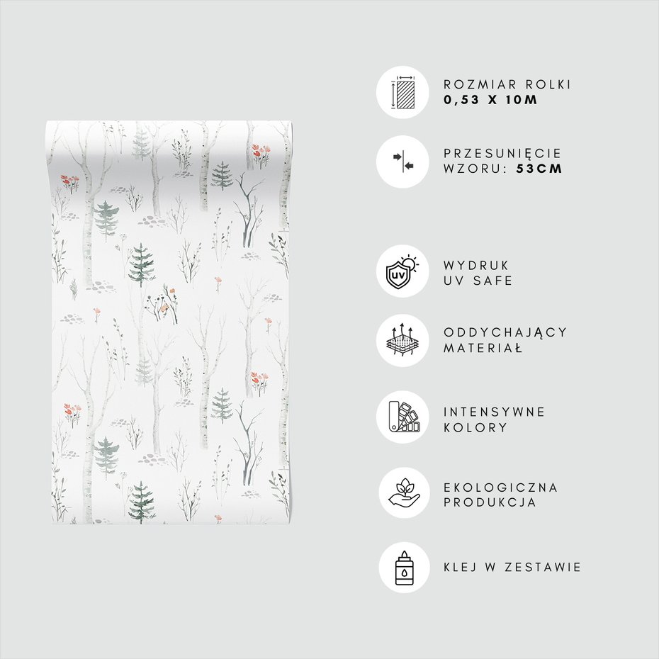 Tapeta - drzewa, brzozy, las