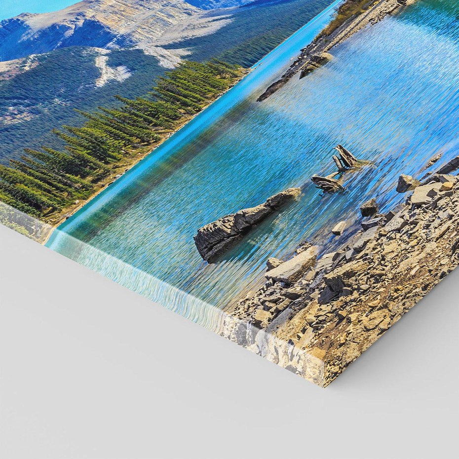 Obraz na płótnie - góry, jezioro, lasy