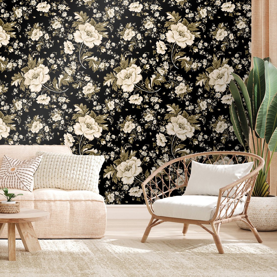 Tapeta - kwiaty, bukiet, liście