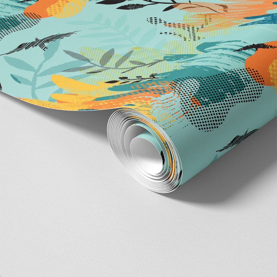 Tapeta - abstrakcja, liście, roślinność