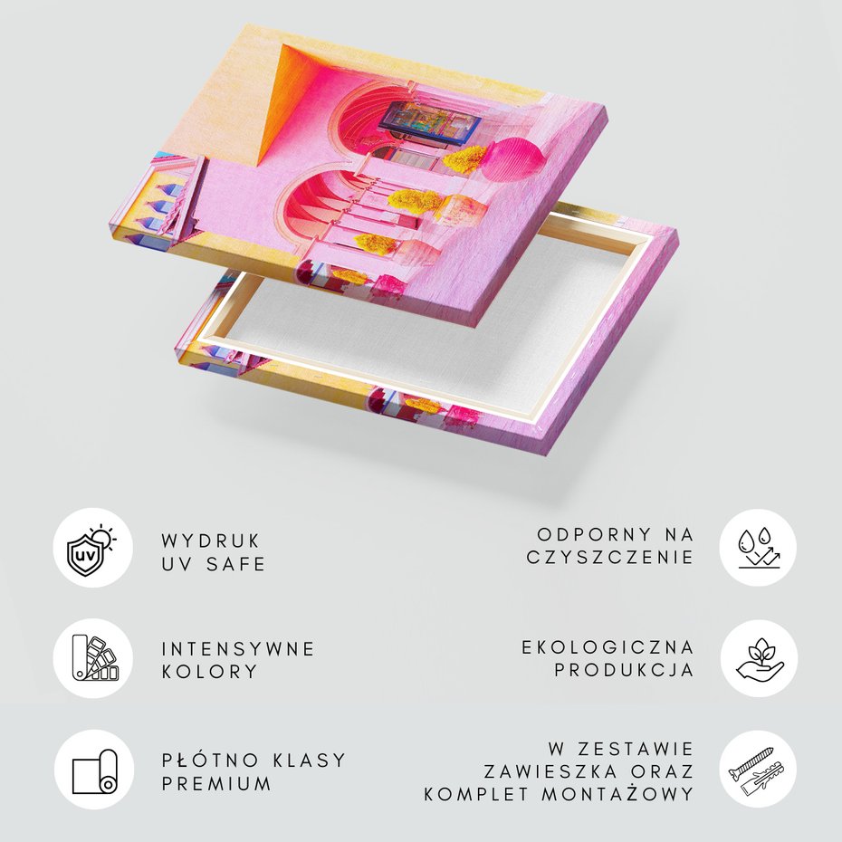 Obraz na płótnie - budynki, architektura, kolory