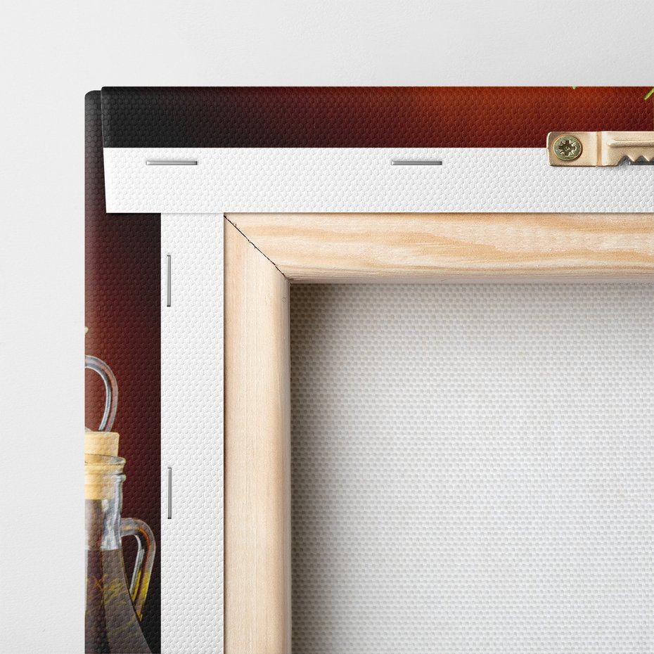 Obraz na płótnie - zioła, przyprawy, kuchnia