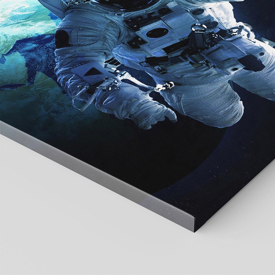 Obraz na płótnie - kosmos, przestrzeń, astronauta