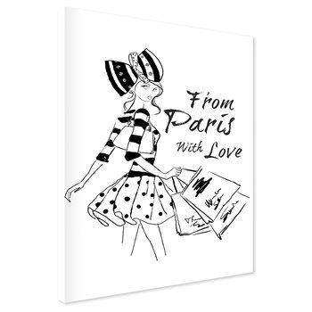 Obraz na płótnie - moda, Paryż, kobieta