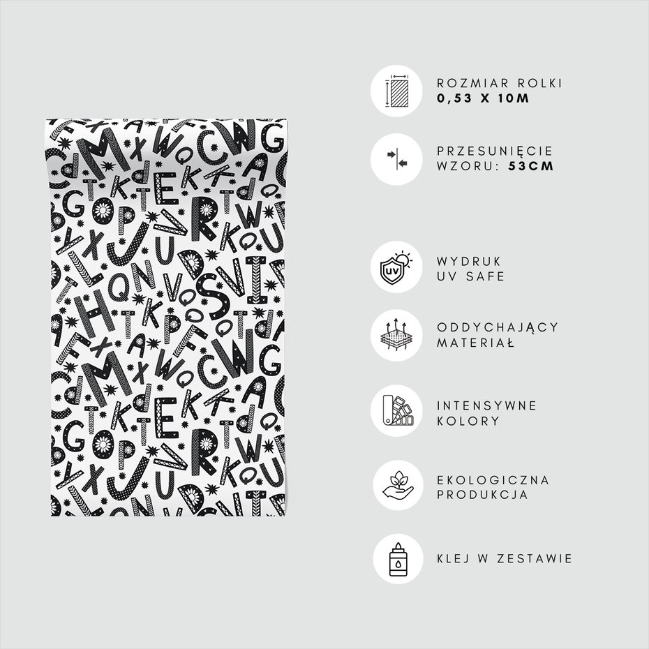 Tapeta - alfabet, litery, gwiazdy