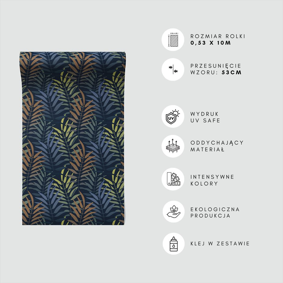 Tapeta - liście, ornament, tło