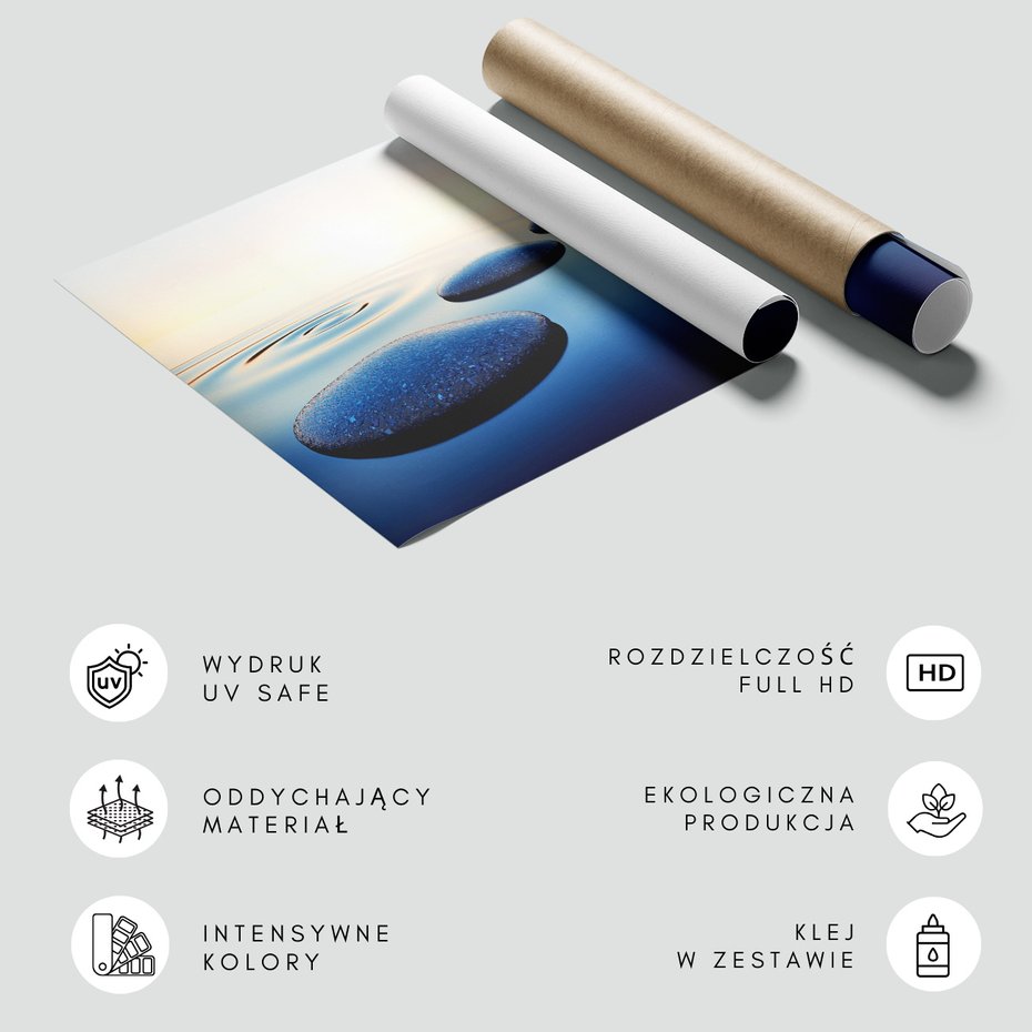 Fototapeta - kamienie, woda, spokój