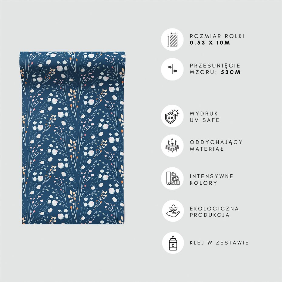 Tapeta - kwiaty, gałązki, natura