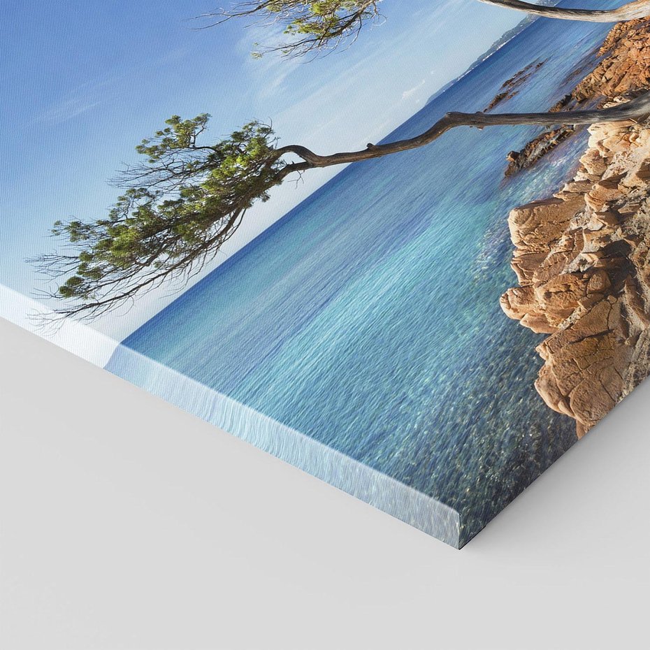 Obraz na płótnie - plaża, morze, drzewa