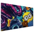 Obraz na płótnie - Minionek, Graffiti, Pluszak