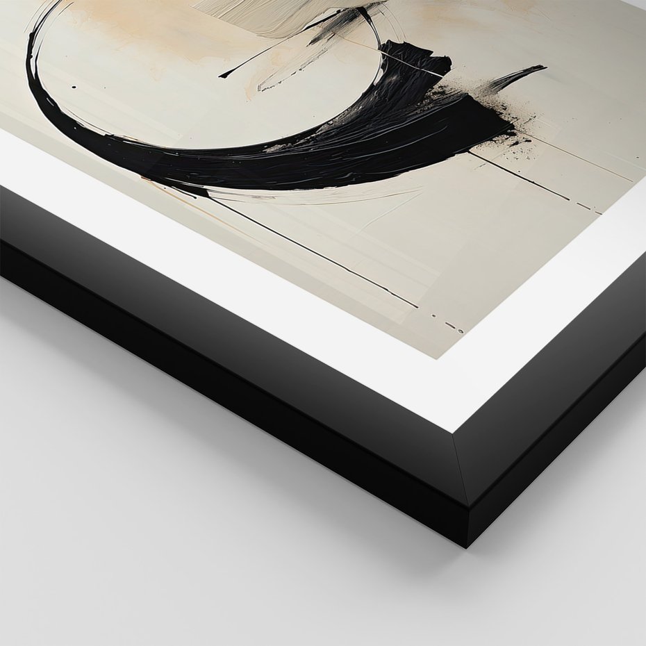 Zestaw obrazy w ramie, plakaty - abstrakcja,sztuka,nowoczesne - rama czarna