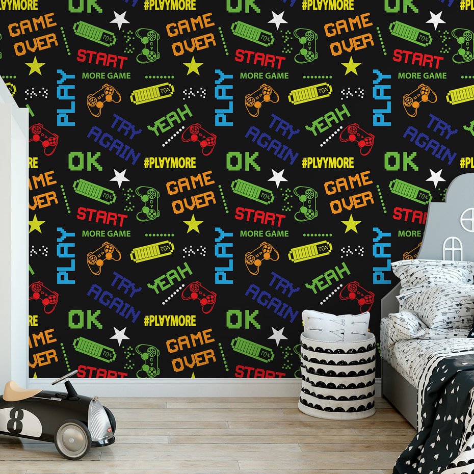 Tapeta - dziecięca, gra, piksele,