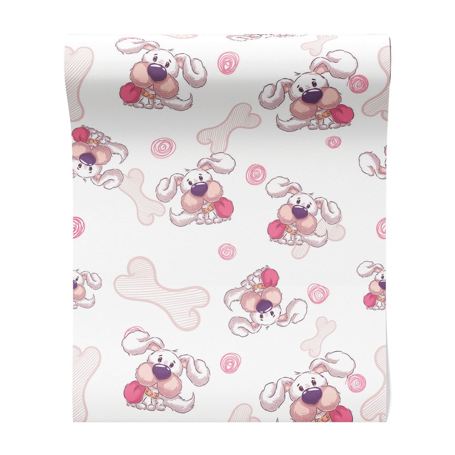 Tapeta - dziecięca, pies, kość,