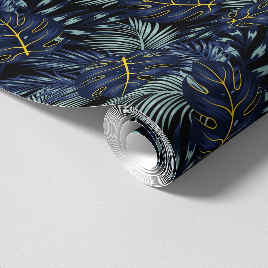 Tapeta - liście, monstera, tropikalny