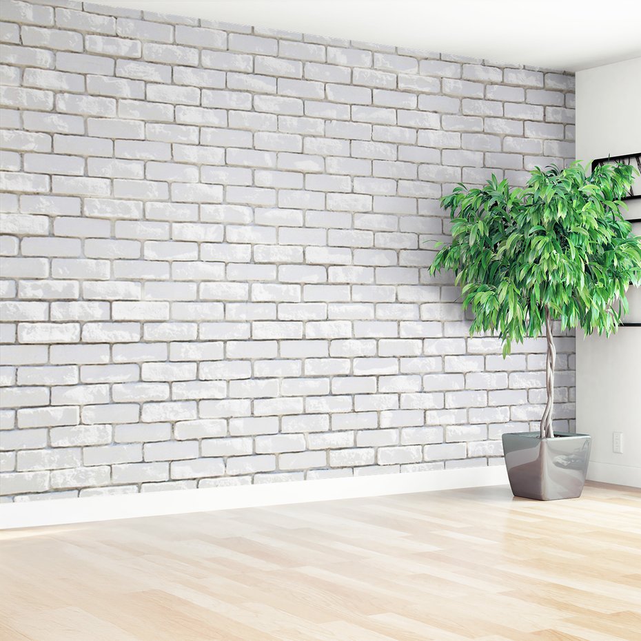 Fototapeta - ściana, cegły, biały