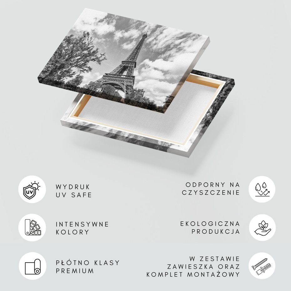 Obraz na płótnie - Wieża Eiffla, Paryż, architektura