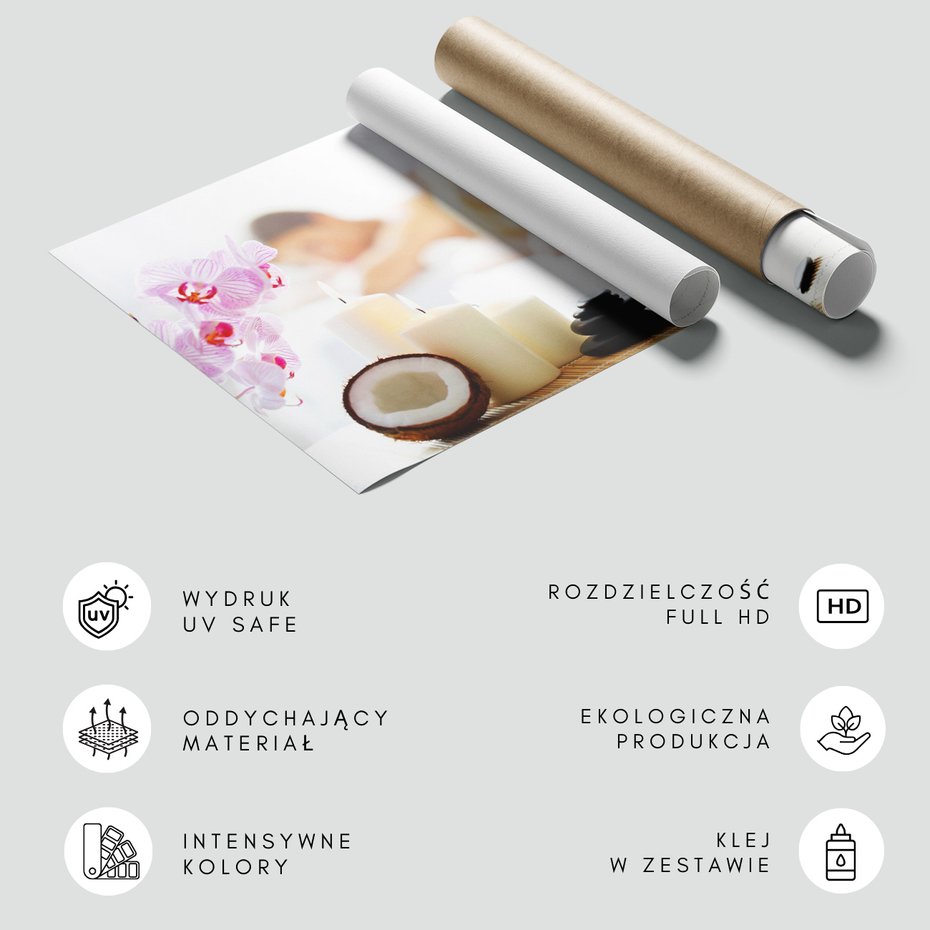 Fototapeta - relaks, spa, kwiaty