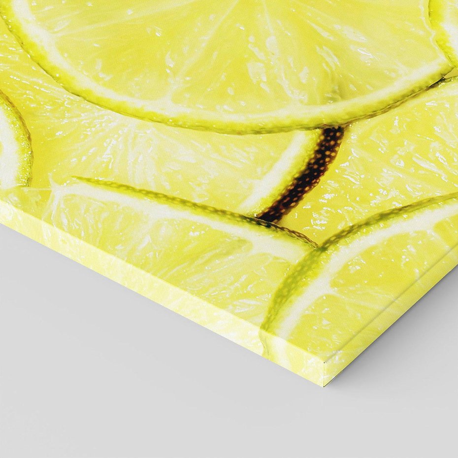 Obraz na płótnie - limonka, plasterki, owoce