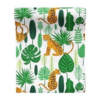 Tapeta - liście, leopard, dżungla
