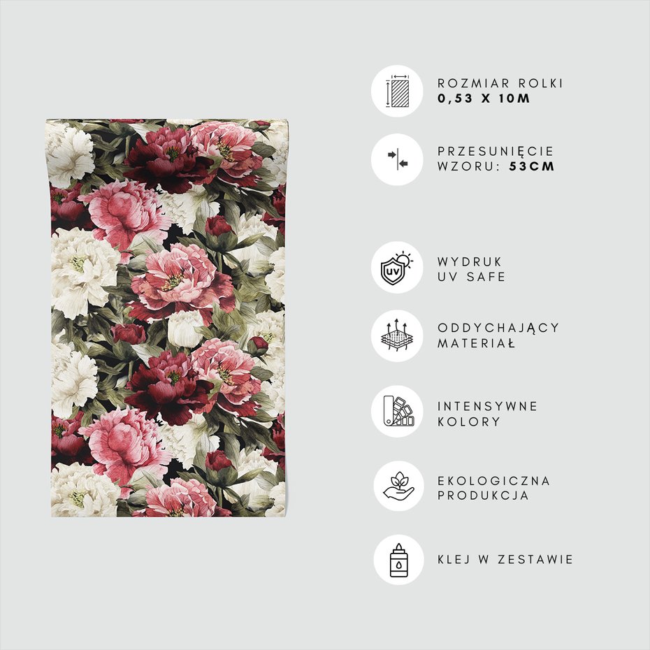 Tapeta - kwiaty, piwonie, bukiet