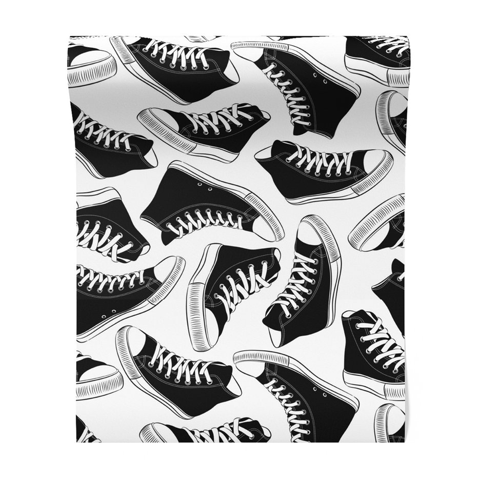 Tapeta - obuwie, buty, sznurówki