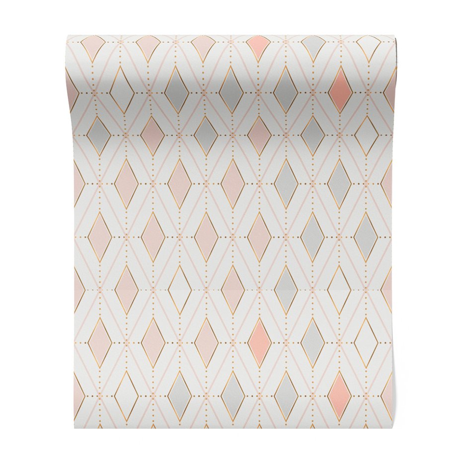 Tapeta - romby, kropki, linie