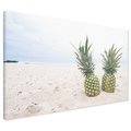 Obraz na płótnie - ananas, plaża, owoce