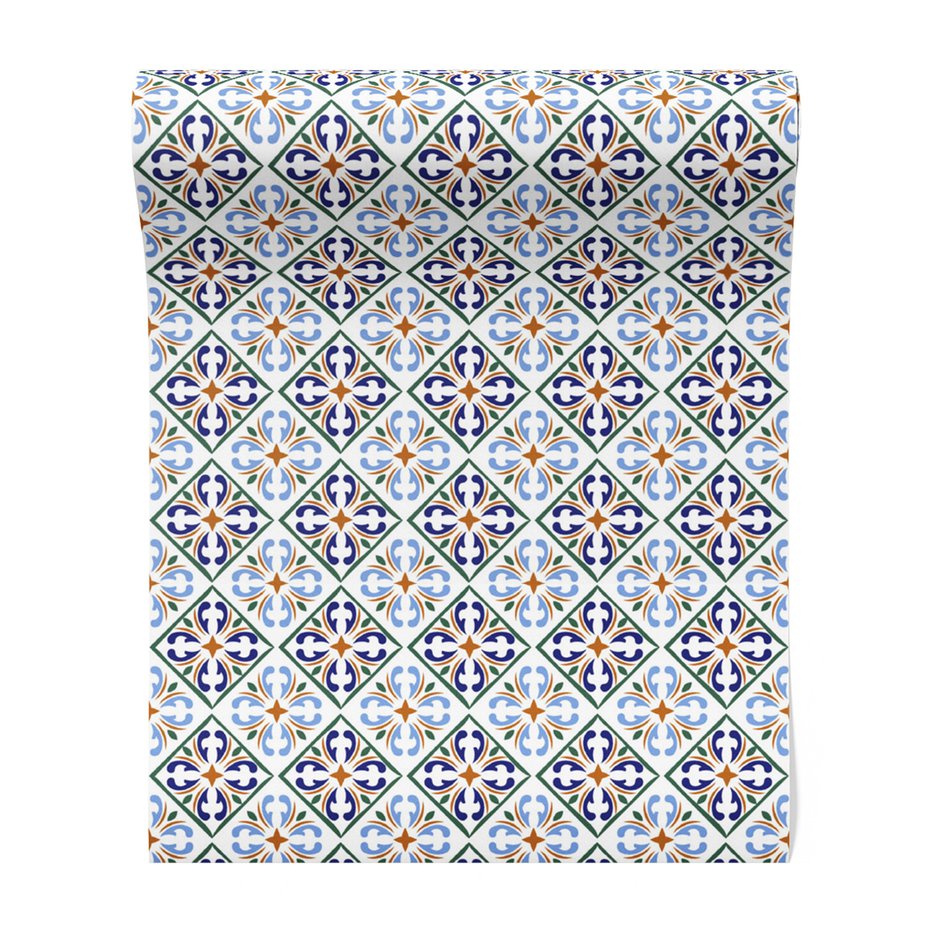 Tapeta - ornament, geometria, płytki