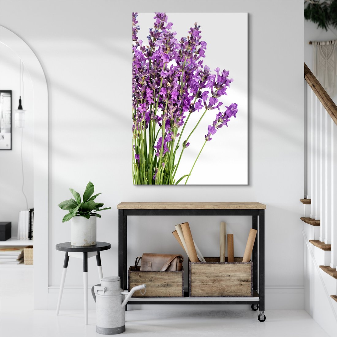 Obraz na płótnie - lawenda, kwiaty, fioletowy