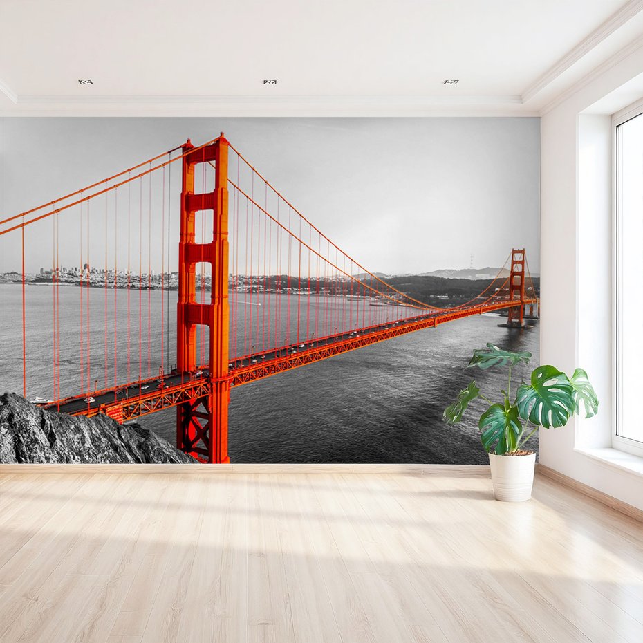 Fototapeta - most, miasto, woda