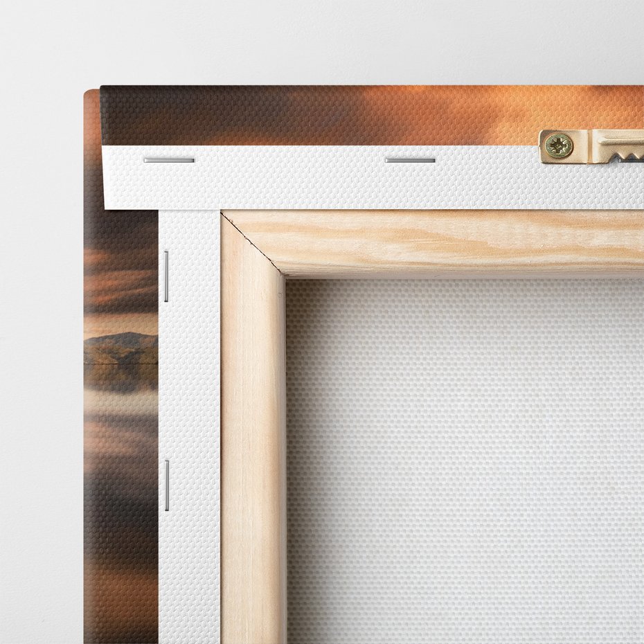 Obraz na płótnie - pomost, jezioro, krajobraz