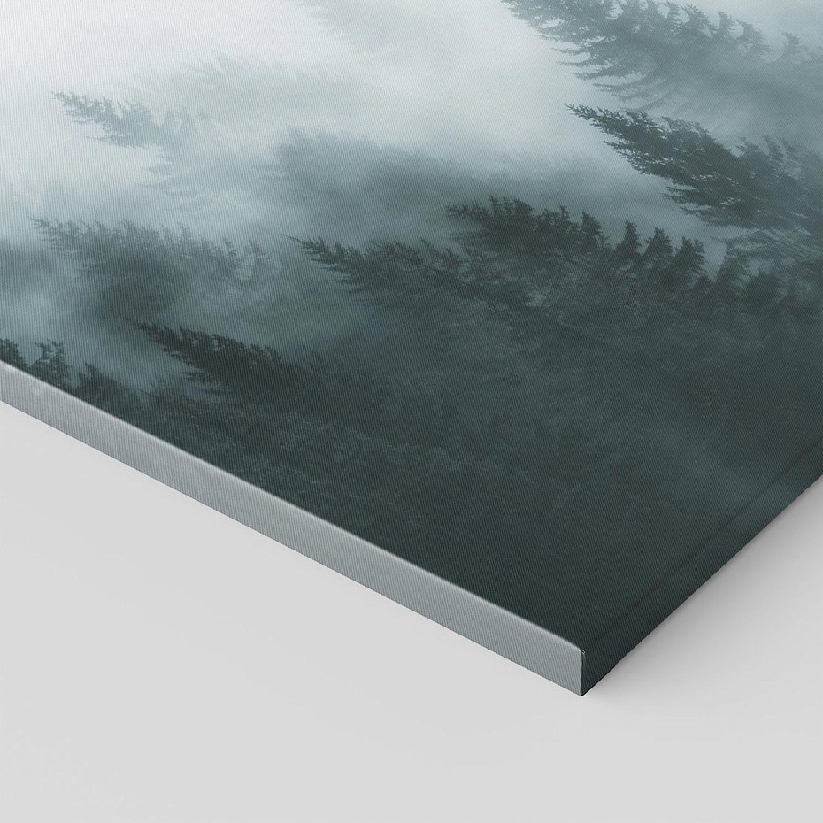 Obraz na płótnie - las, mgła, drzewa