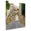 Obraz na płótnie - uliczka, kamień, budynki