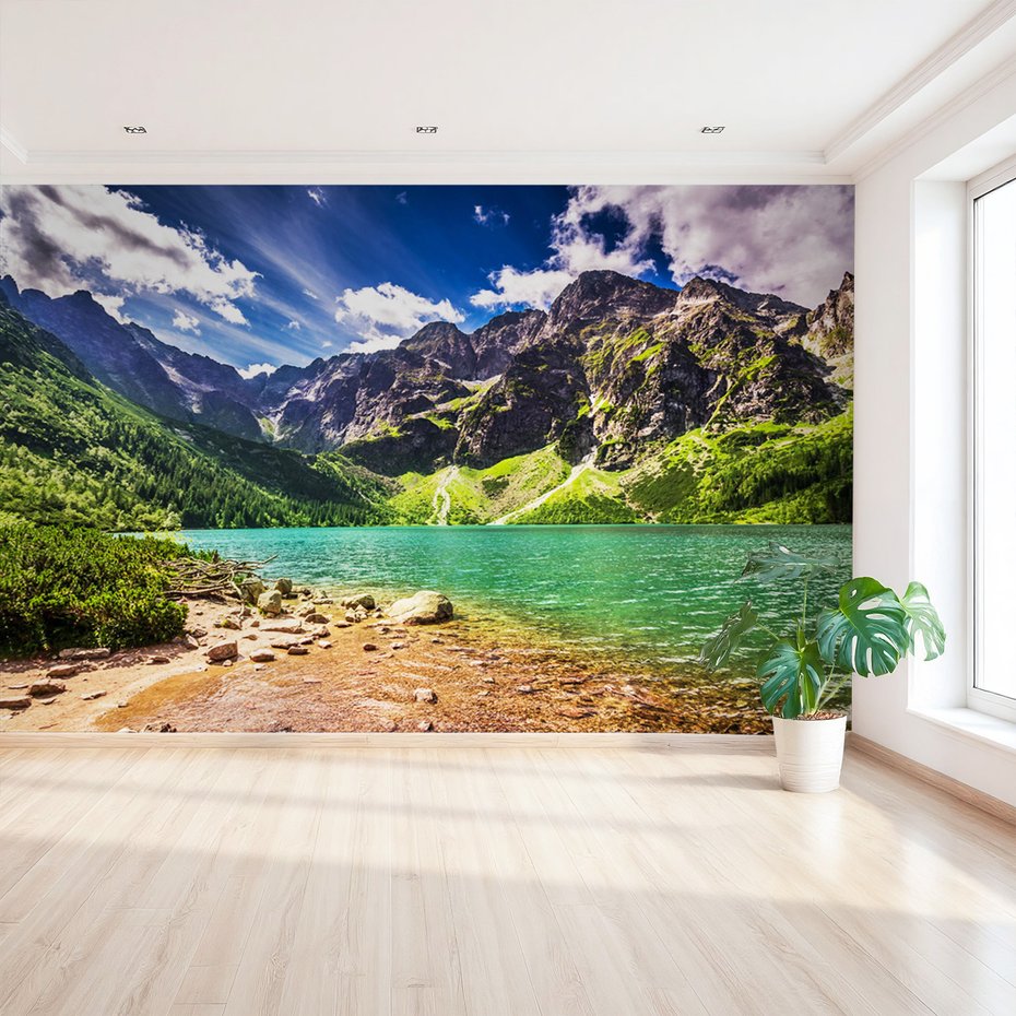 Fototapeta - góry, jezioro, krajobraz