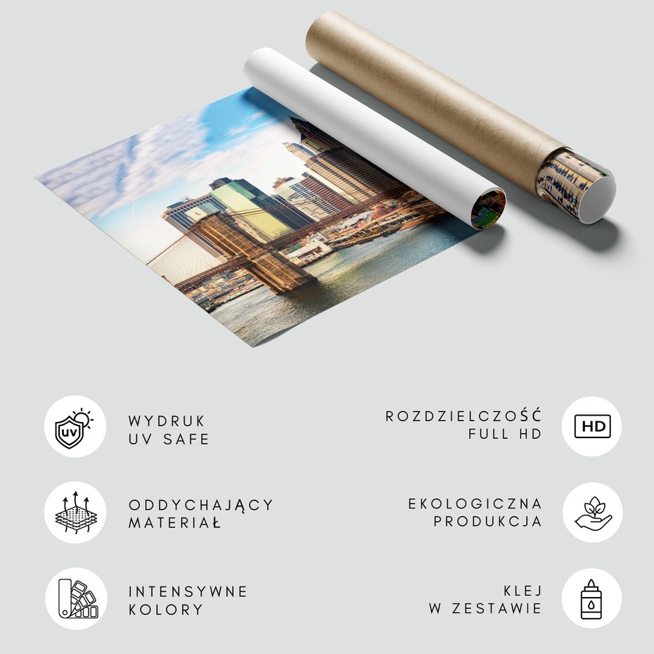 Fototapeta - Manhattan, most, miasto