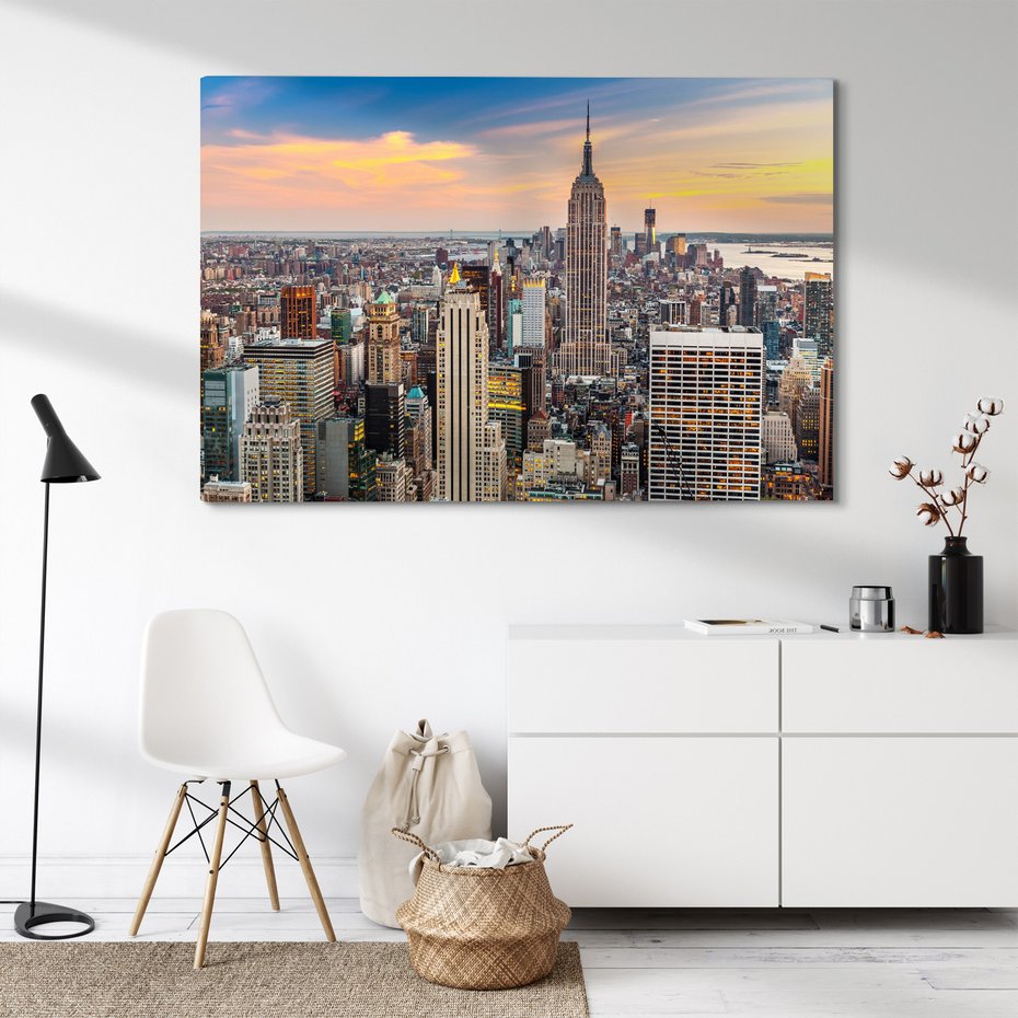 Obraz na płótnie - miasto, drapacze chmur, panorama