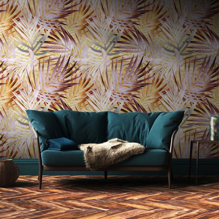 Tapeta - liście, wzór, abstrakcja