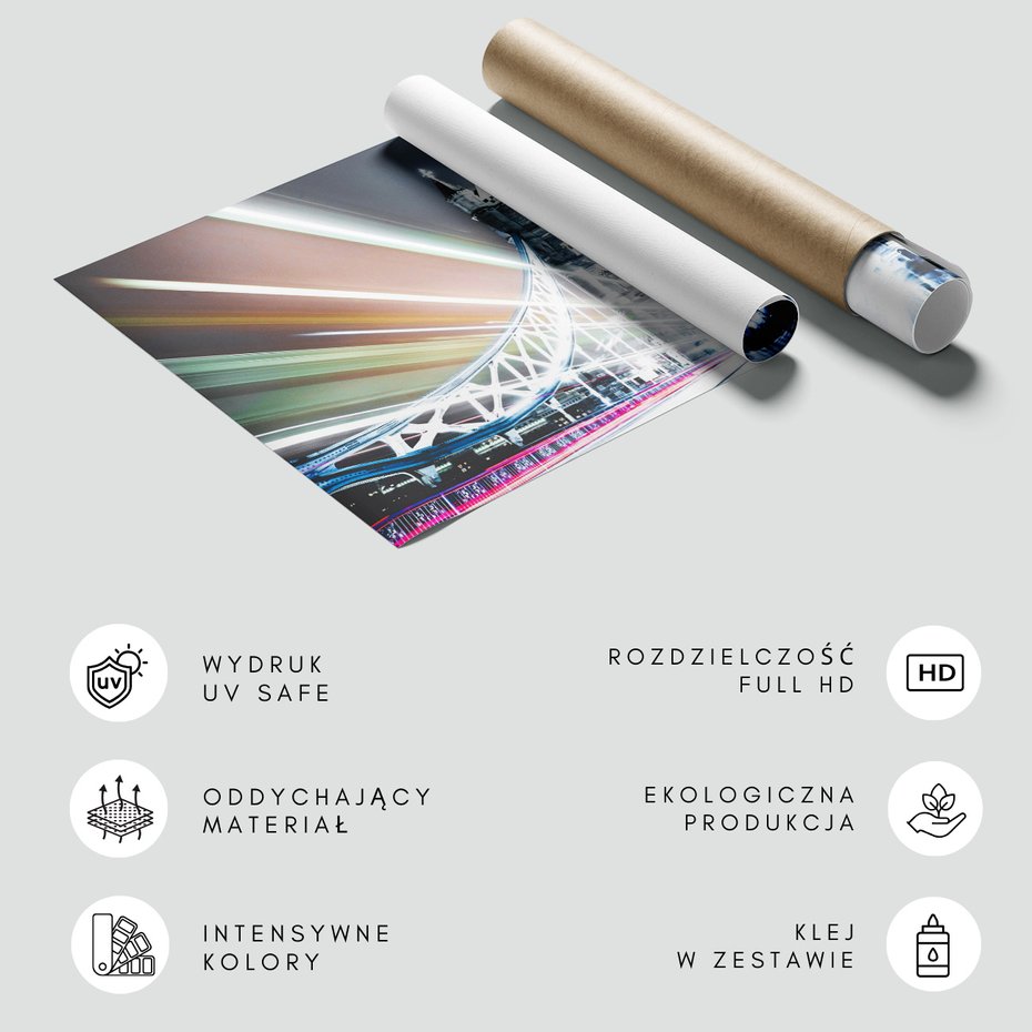 Fototapeta - most, miasto, noc