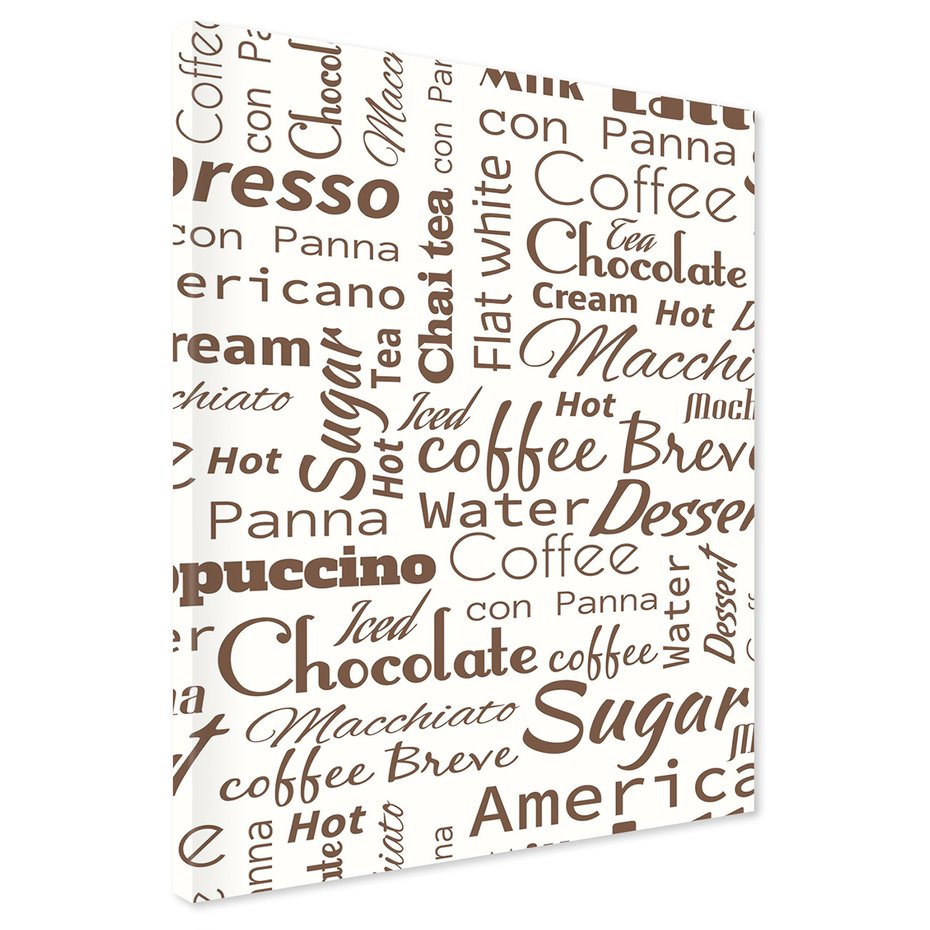 Obraz na płótnie - kawa, napoje, tło