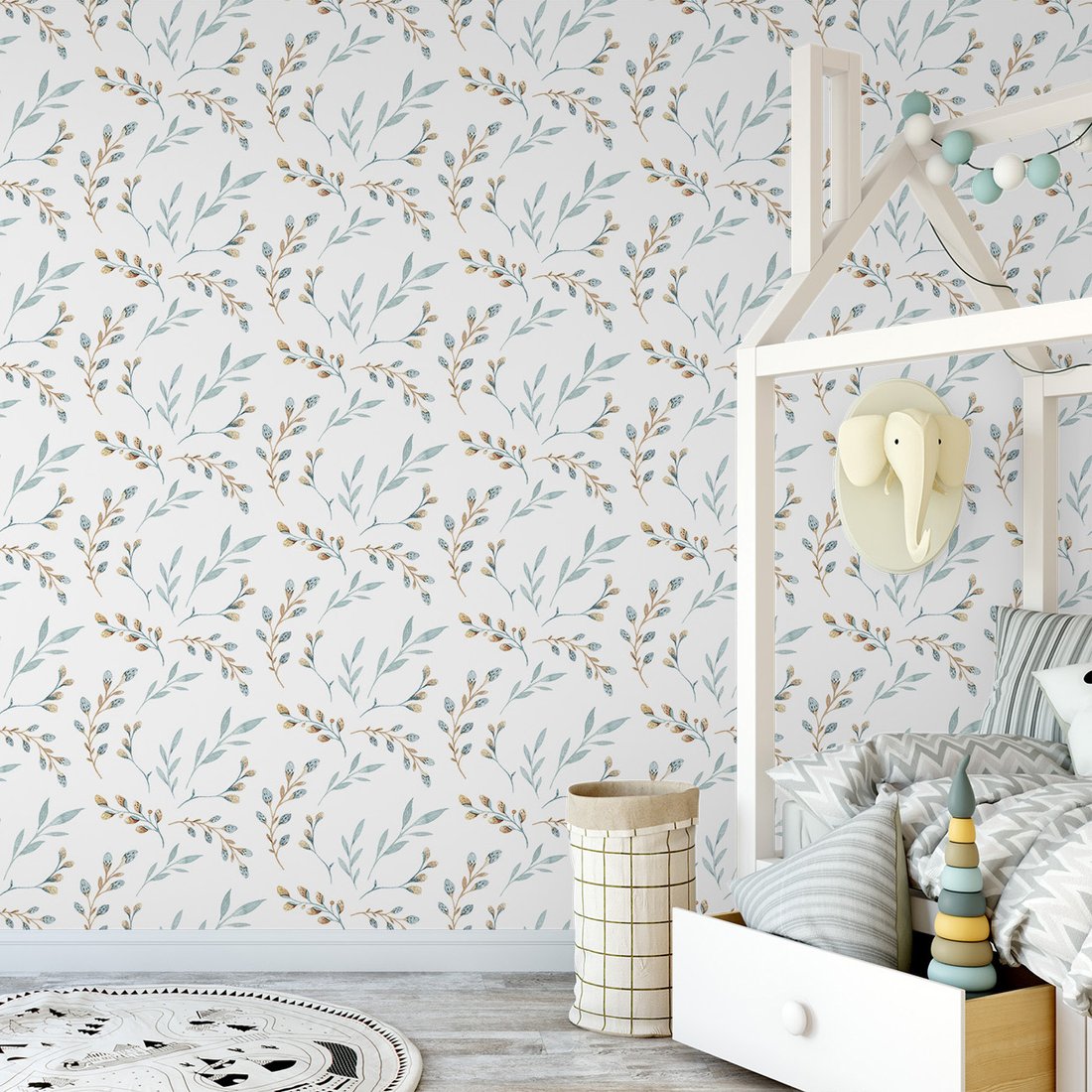 Tapeta - liście, gałązki, natura