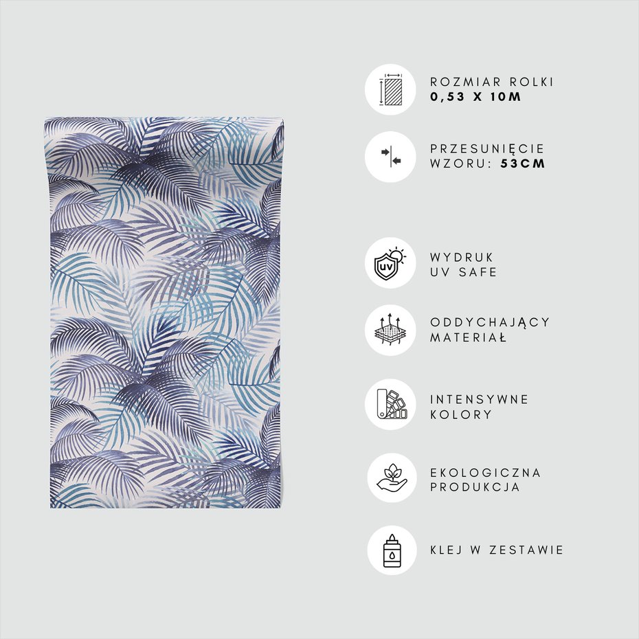 Tapeta - liście, wzór, akwarela